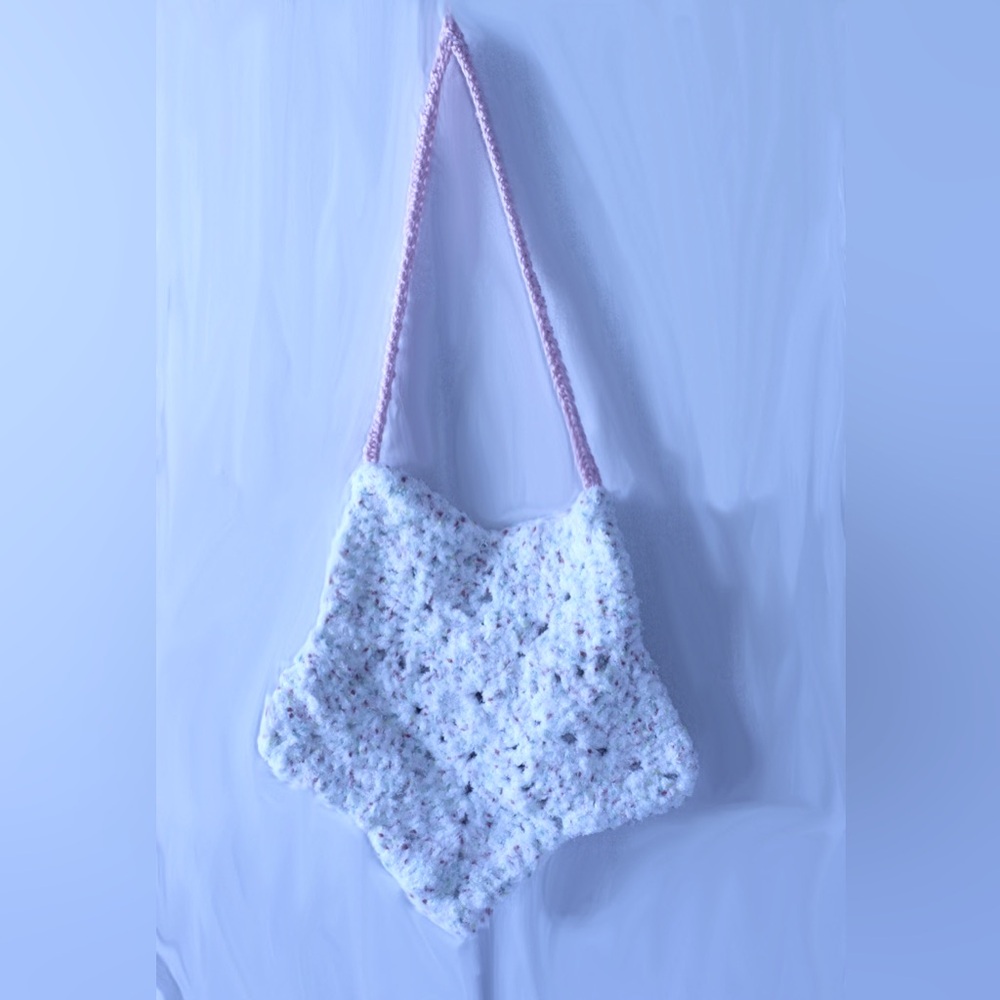White Star-Shaped Women's Bag